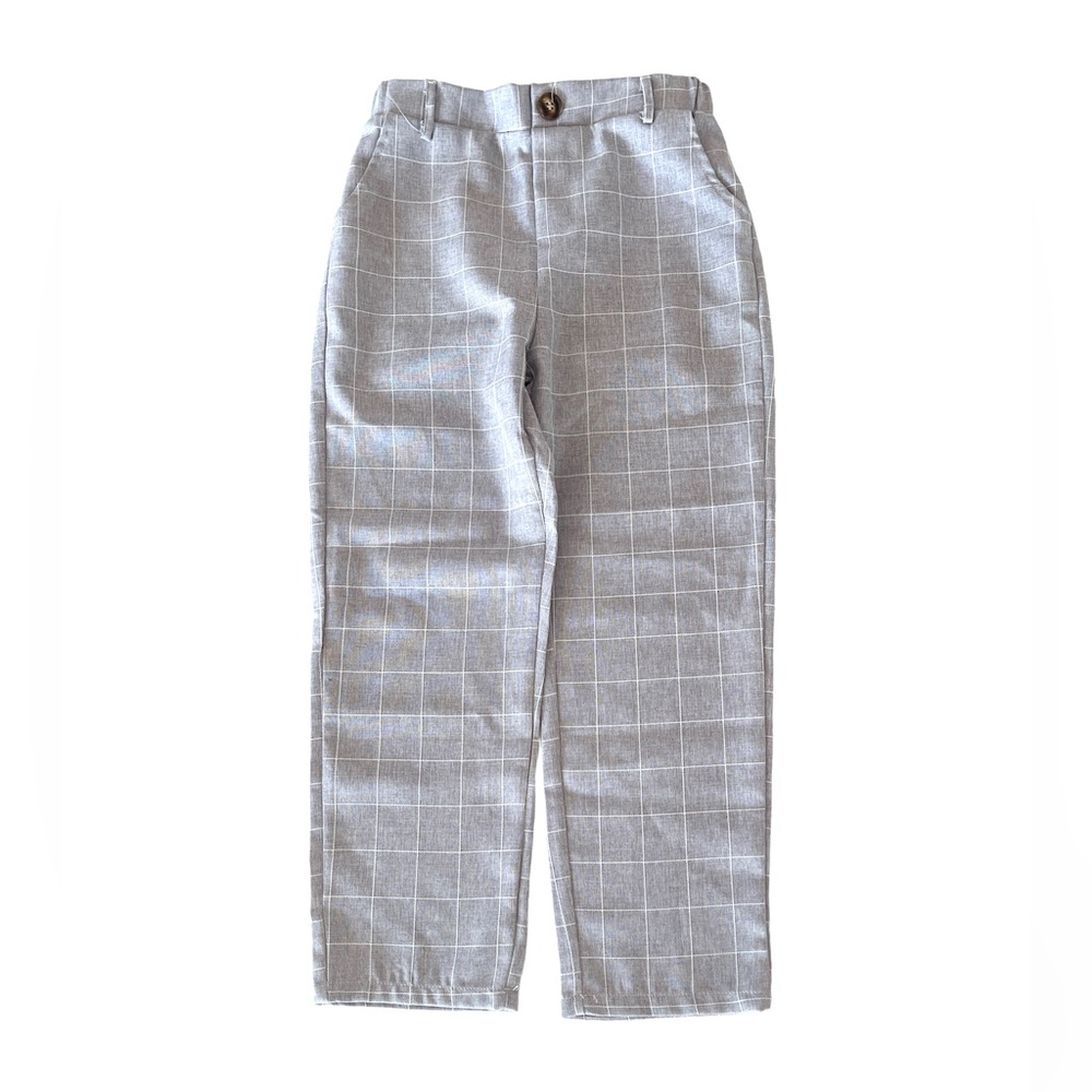 Unisex Dressy Occasion Grid Pants - Picture 4 of 6